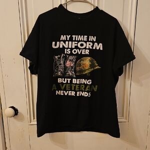 Gildan Black Heavy Cotton T-Shirt